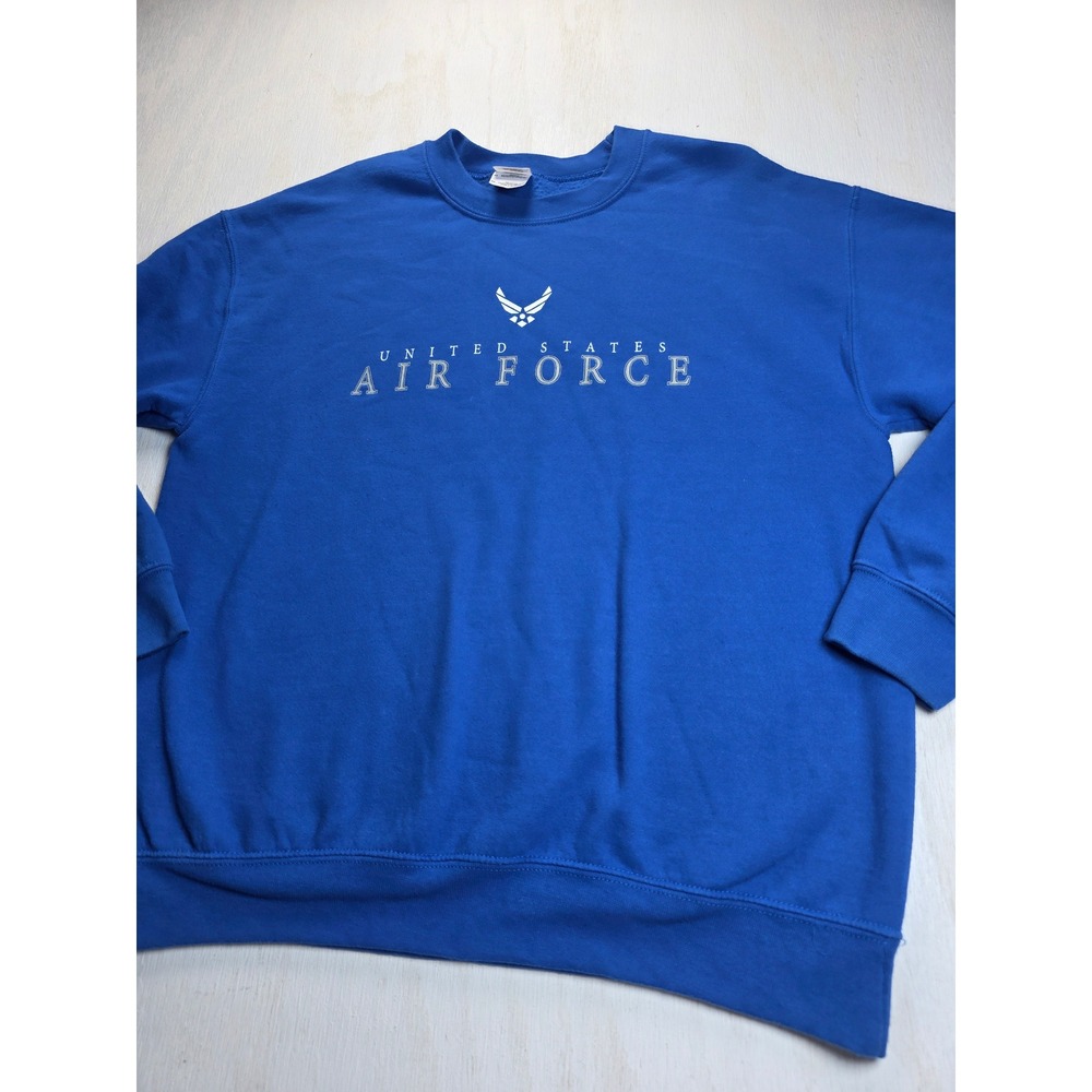 Gildan United States Air Force Sweatshirt Royal Blue USAF Crewneck Medium